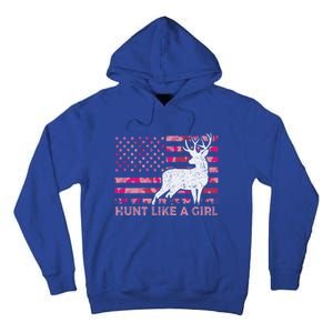 Pink Camo Usa Flag Patriotic Deer Hunting Hunt Like A Gift Tall Hoodie