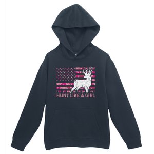 Pink Camo Usa Flag Patriotic Deer Hunting Hunt Like A Gift Urban Pullover Hoodie