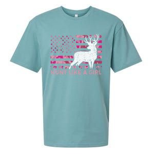 Pink Camo Usa Flag Patriotic Deer Hunting Hunt Like A Gift Sueded Cloud Jersey T-Shirt