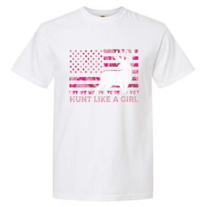 Pink Camo Usa Flag Patriotic Deer Hunting Hunt Like A Gift Garment-Dyed Heavyweight T-Shirt