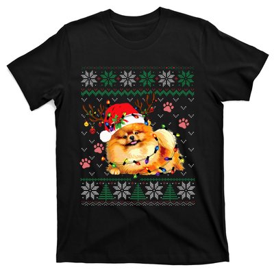 Pomeranian Christmas Ugly Funny Dog Lover Xmas T-Shirt