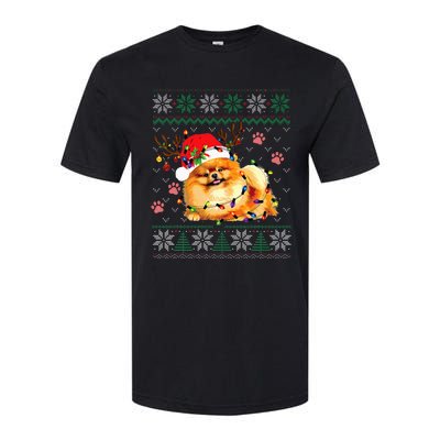 Pomeranian Christmas Ugly Funny Dog Lover Xmas Softstyle CVC T-Shirt