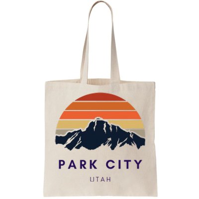 Park City Utah Skiing Snowboarding Hikers Utah Gifts UT Tote Bag