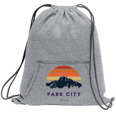 Park City Utah Skiing Snowboarding Hikers Utah Gifts UT Sweatshirt Cinch Pack Bag