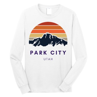 Park City Utah Skiing Snowboarding Hikers Utah Gifts UT Long Sleeve Shirt