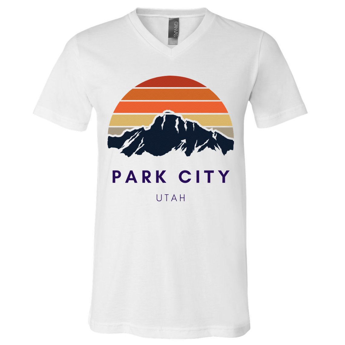 Park City Utah Skiing Snowboarding Hikers Utah Gifts UT V-Neck T-Shirt