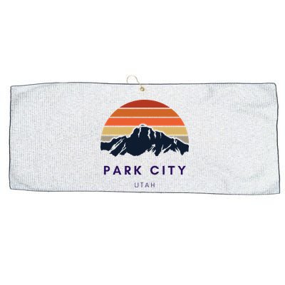 Park City Utah Skiing Snowboarding Hikers Utah Gifts UT Large Microfiber Waffle Golf Towel