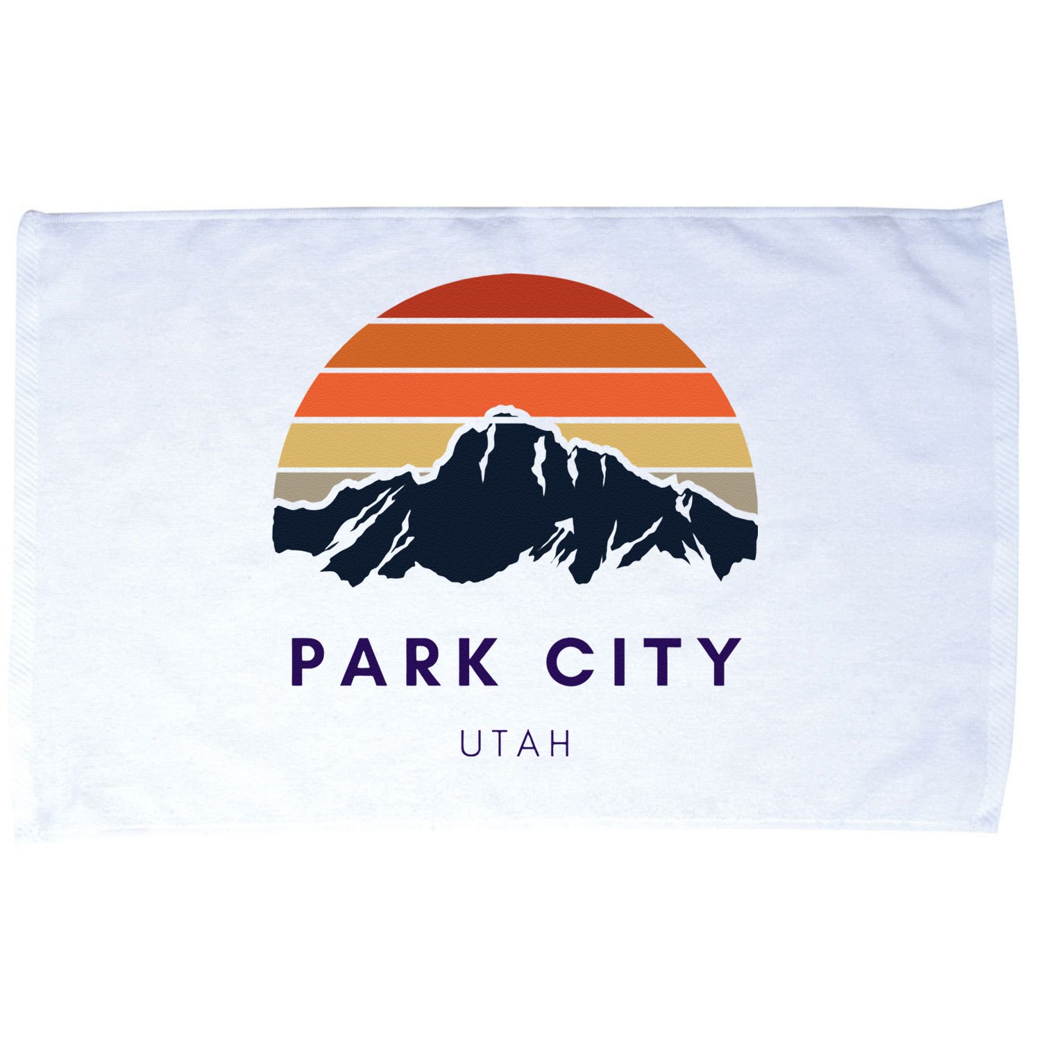 Park City Utah Skiing Snowboarding Hikers Utah Gifts UT Microfiber Hand Towel