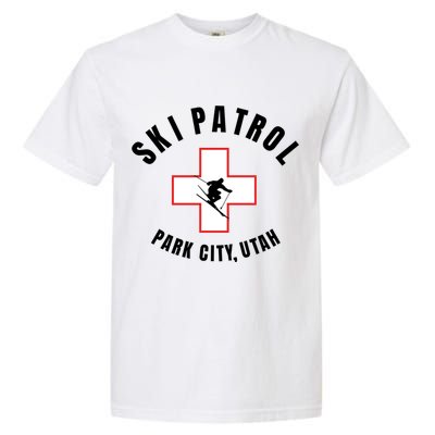 Park City Utah Ski Patrol Gift Garment-Dyed Heavyweight T-Shirt