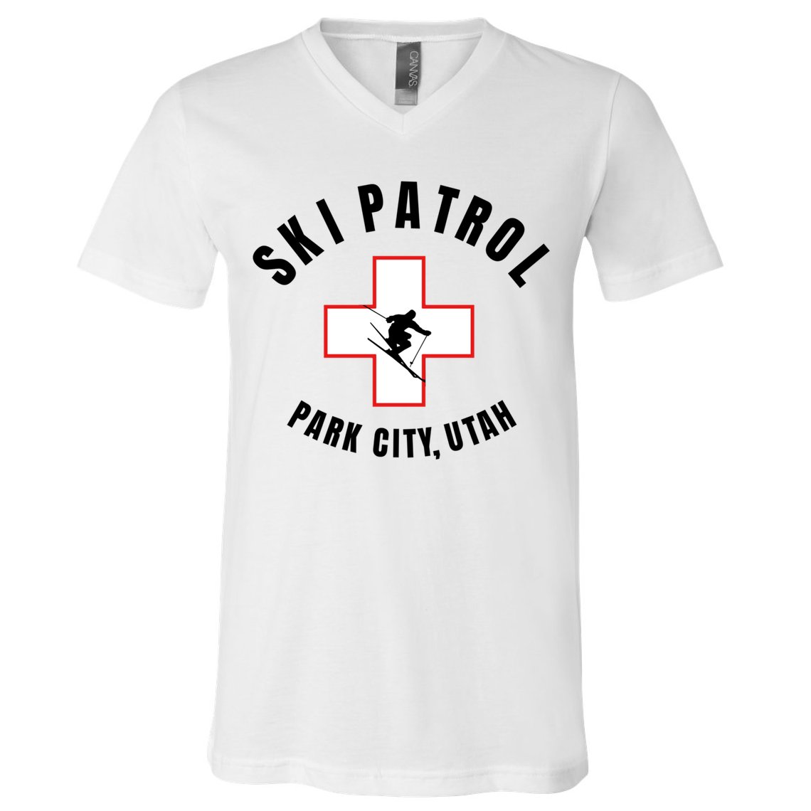 Park City Utah Ski Patrol Gift V-Neck T-Shirt