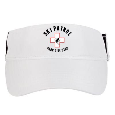 Park City Utah Ski Patrol Gift Adult Drive Performance Visor