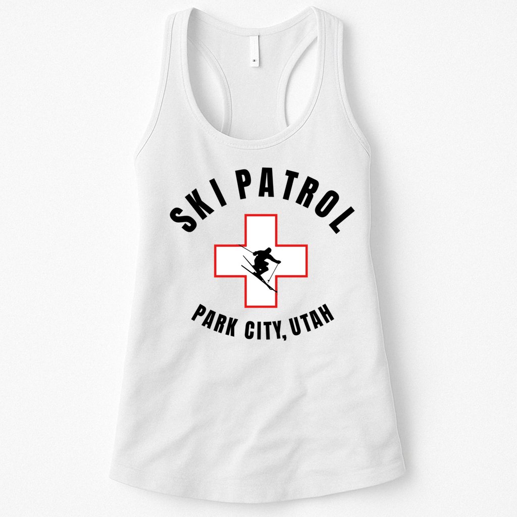 Park City Utah Ski Patrol Gift Womens Tank Top