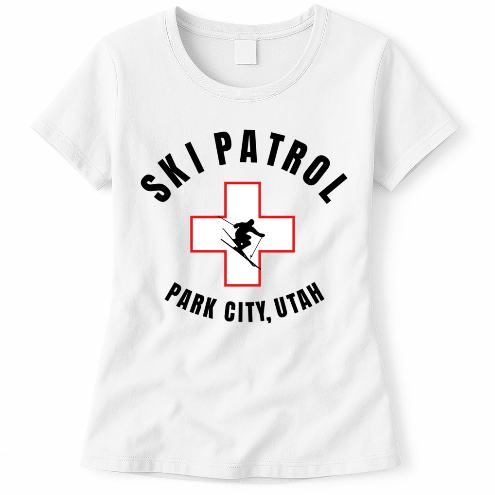 Park City Utah Ski Patrol Gift Womens T-Shirt