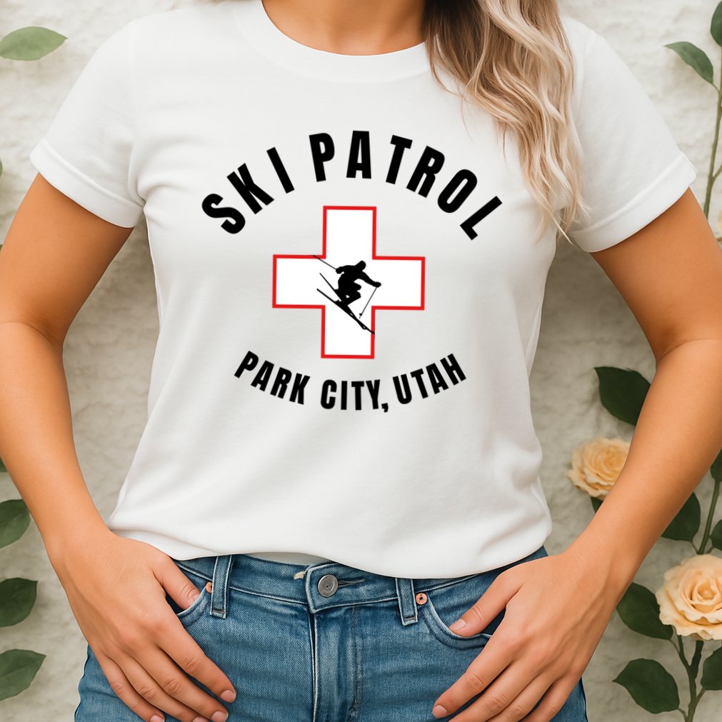 Park City Utah Ski Patrol Gift Womens T-Shirt