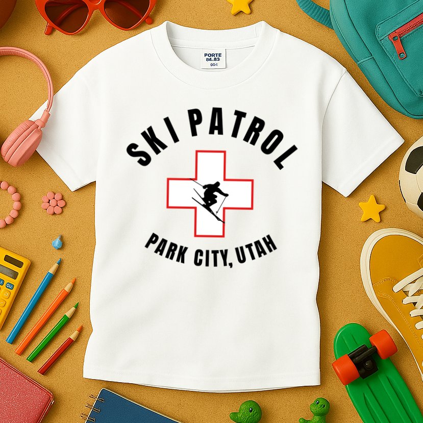 Park City Utah Ski Patrol Gift Kids T-Shirt