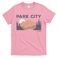 Park City Utah Faded Mountain Forest Hiking T-Shirt