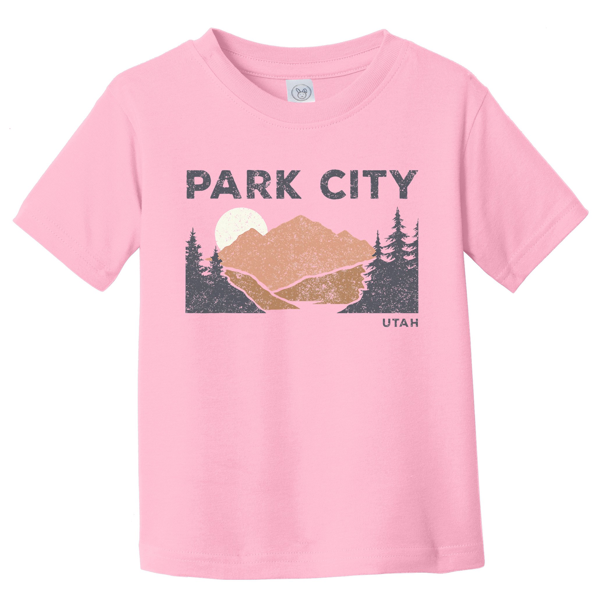 Park City Utah Faded Mountain Forest Hiking Toddler T-Shirt