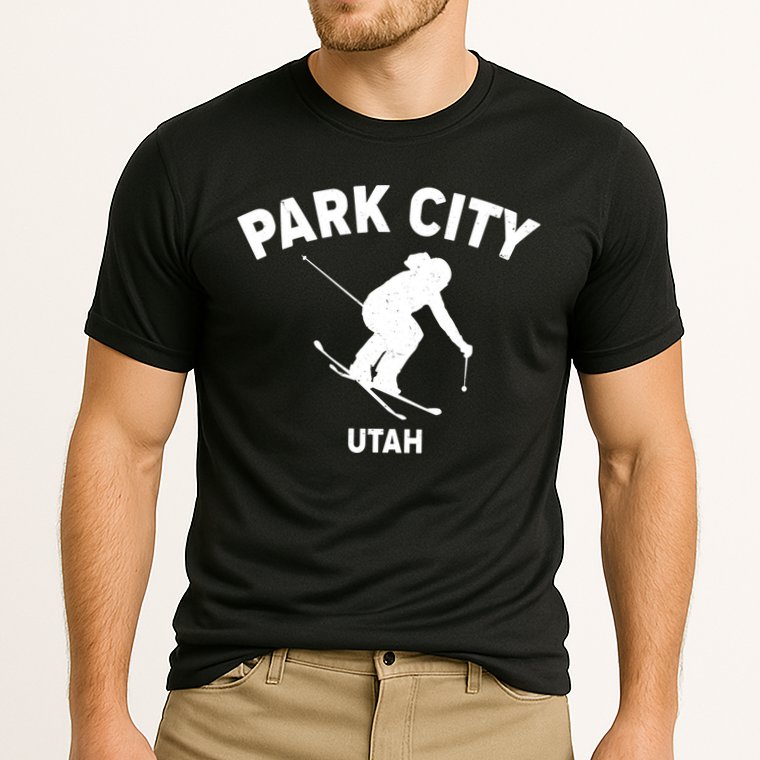 Park City Utah Ski Resort Cooling Performance Crew T-Shirt