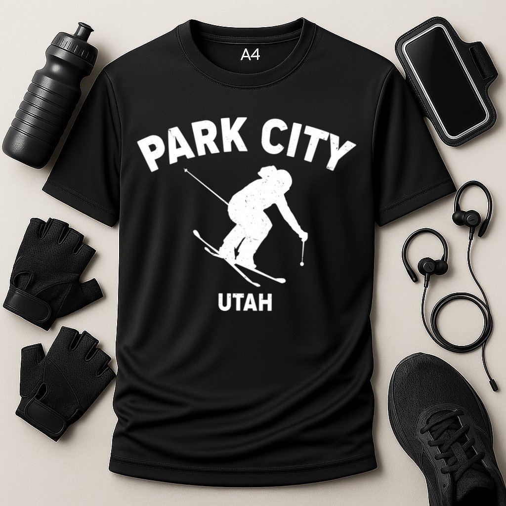 Park City Utah Ski Resort Cooling Performance Crew T-Shirt