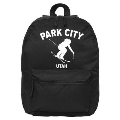 Park City Utah Ski Resort 16 in Basic Backpack