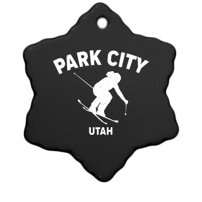 Park City Utah Ski Resort Ceramic Star Ornament