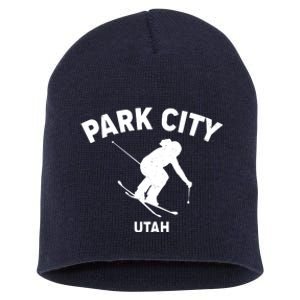 Park City Utah Ski Resort Short Acrylic Beanie