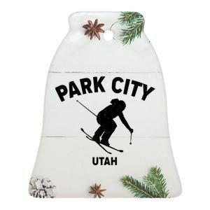 Park City Utah Ski Resort Ceramic Bell Ornament