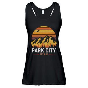 Park City Utah Mountains Ski Hiking Camping Trip Souvenirs Ladies Essential Flowy Tank