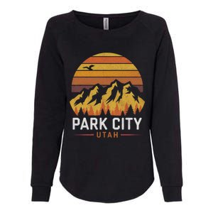 Park City Utah Mountains Ski Hiking Camping Trip Souvenirs Womens California Wash Sweatshirt