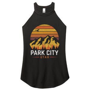 Park City Utah Mountains Ski Hiking Camping Trip Souvenirs Women's Perfect Tri Rocker Tank