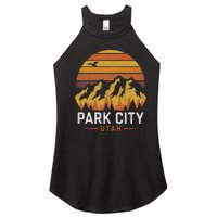 Park City Utah Mountains Ski Hiking Camping Trip Souvenirs Women's Perfect Tri Rocker Tank