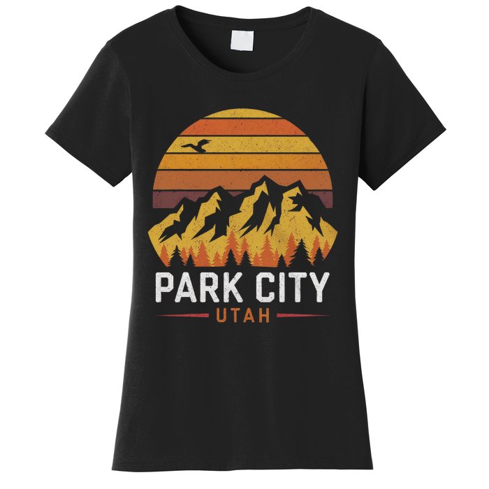 Park City Utah Mountains Ski Hiking Camping Trip Souvenirs Women's T-Shirt