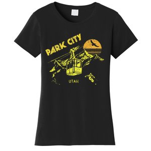 Park City Utah Distressed Retro Skiing Women's T-Shirt