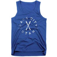 Park City Utah Vintage Retro Skiing Cute Gift Tank Top