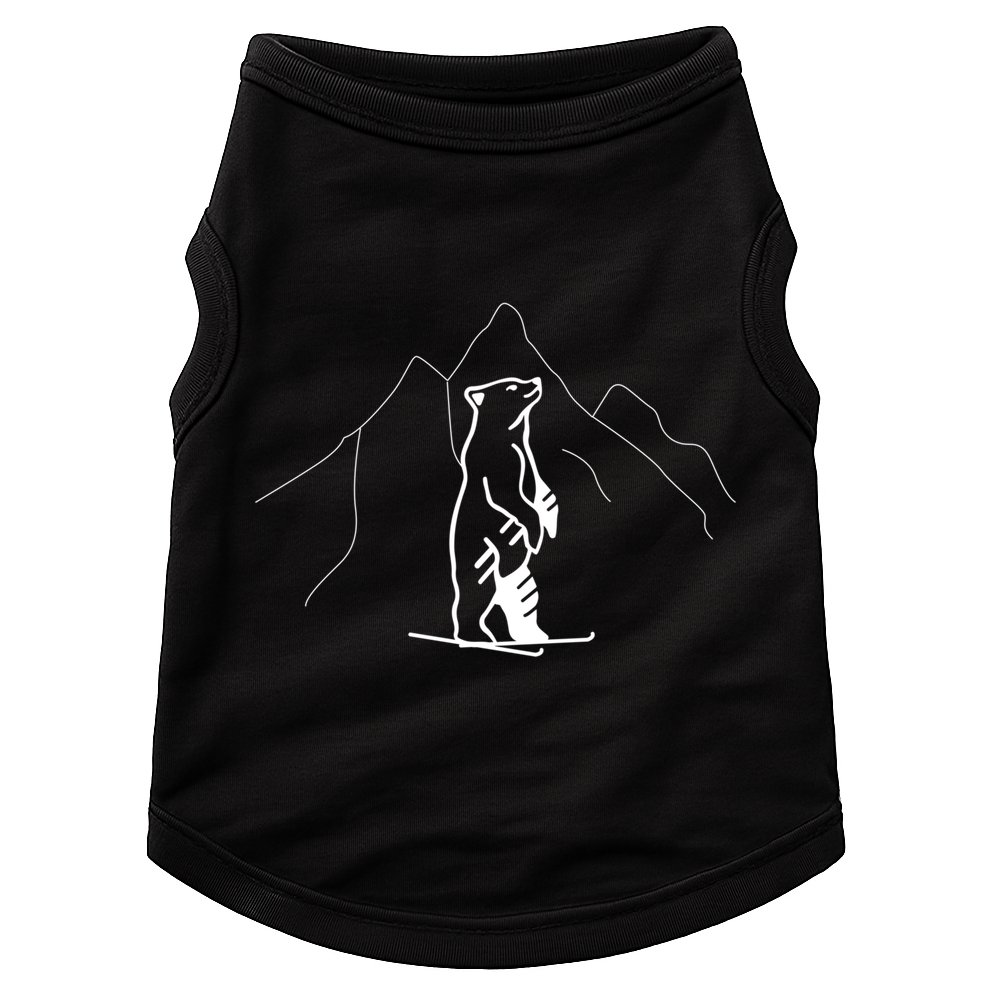 Park City Utah USA Grizzly Ski Resort 80s Retro Gift Funny Skiing Doggie Tank