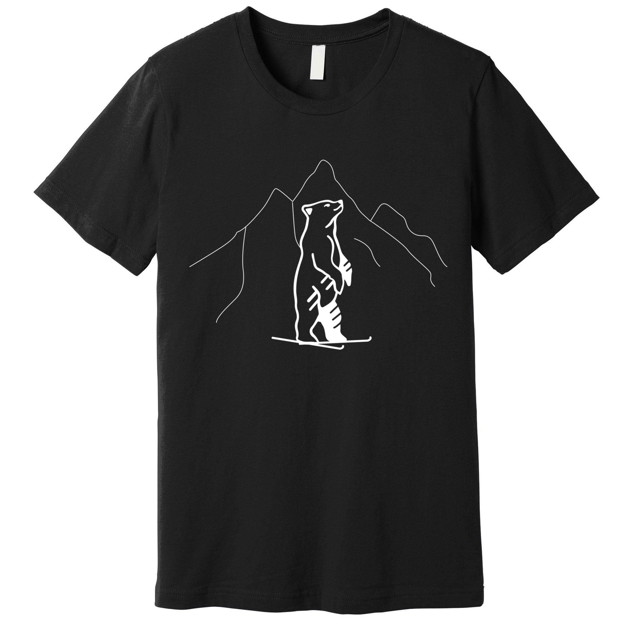 Park City Utah USA Grizzly Ski Resort 80s Retro Gift Funny Skiing Premium T-Shirt