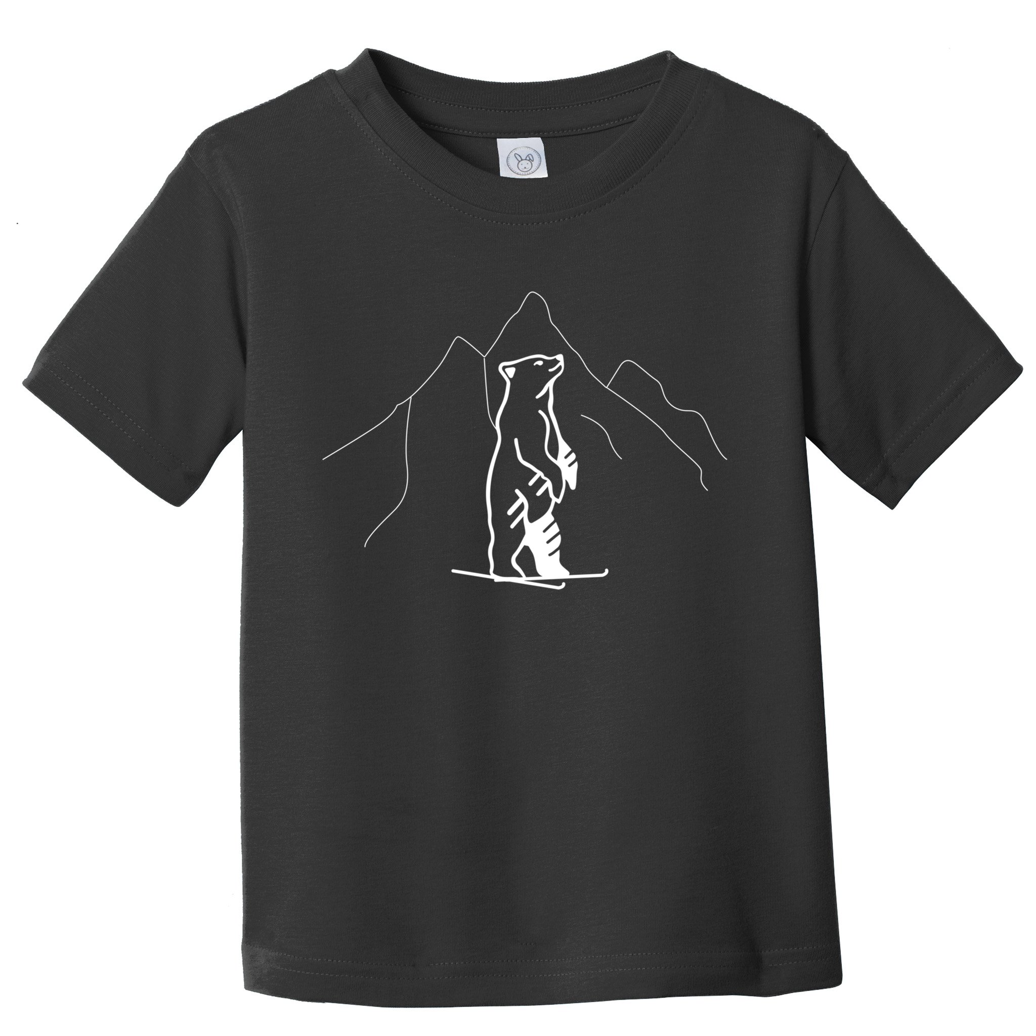 Park City Utah USA Grizzly Ski Resort 80s Retro Gift Funny Skiing Toddler T-Shirt