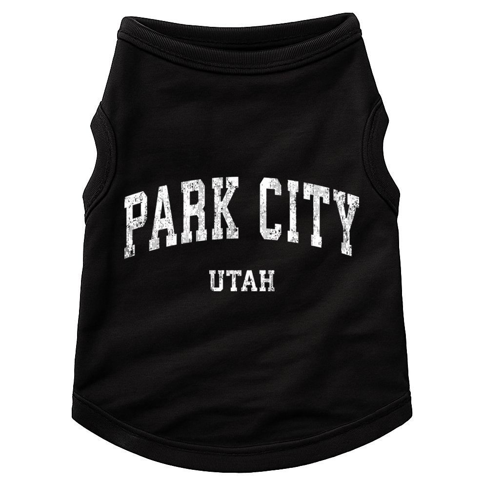 Park City Utah Ut Vintage Varsity Sports Doggie Tank