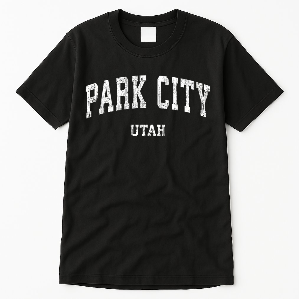 Park City Utah Ut Vintage Varsity Sports Tall T-Shirt
