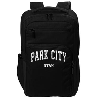 Park City Utah Ut Vintage Varsity Sports Impact Tech Backpack