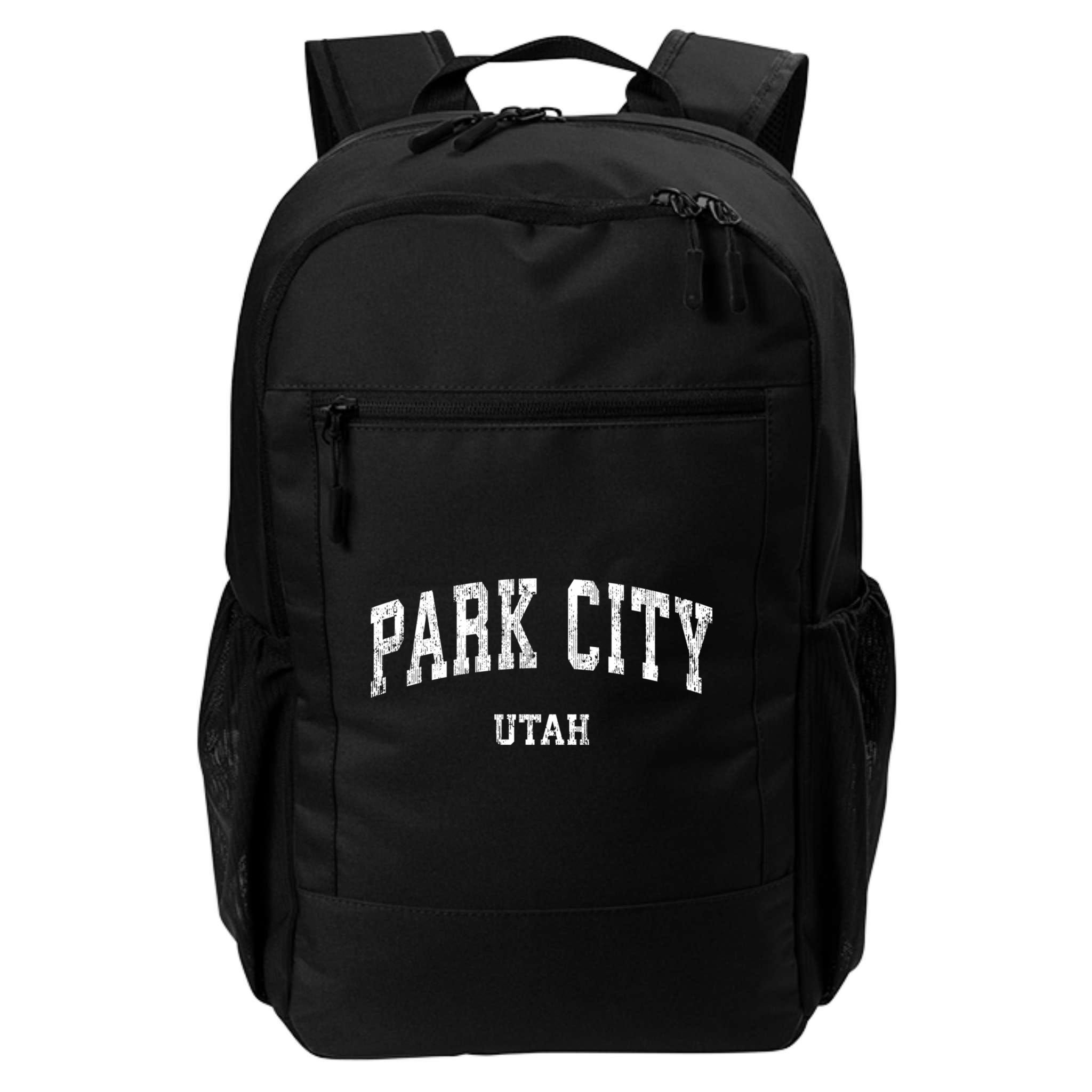 Park City Utah Ut Vintage Varsity Sports Backpack