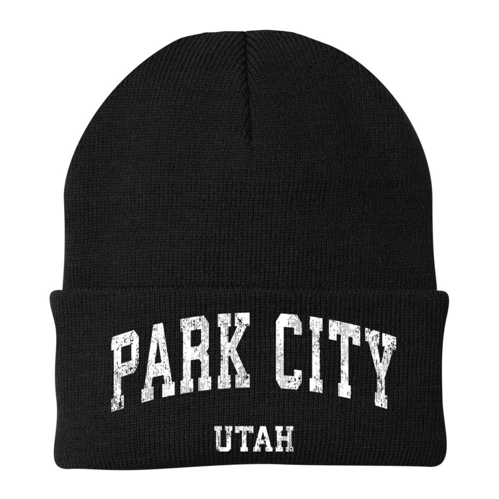 Park City Utah Ut Vintage Varsity Sports Beanie