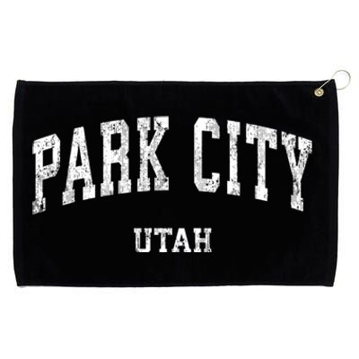 Park City Utah Ut Vintage Varsity Sports Grommeted Golf Towel