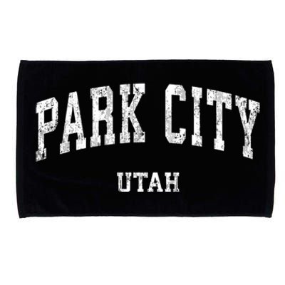 Park City Utah Ut Vintage Varsity Sports Microfiber Hand Towel