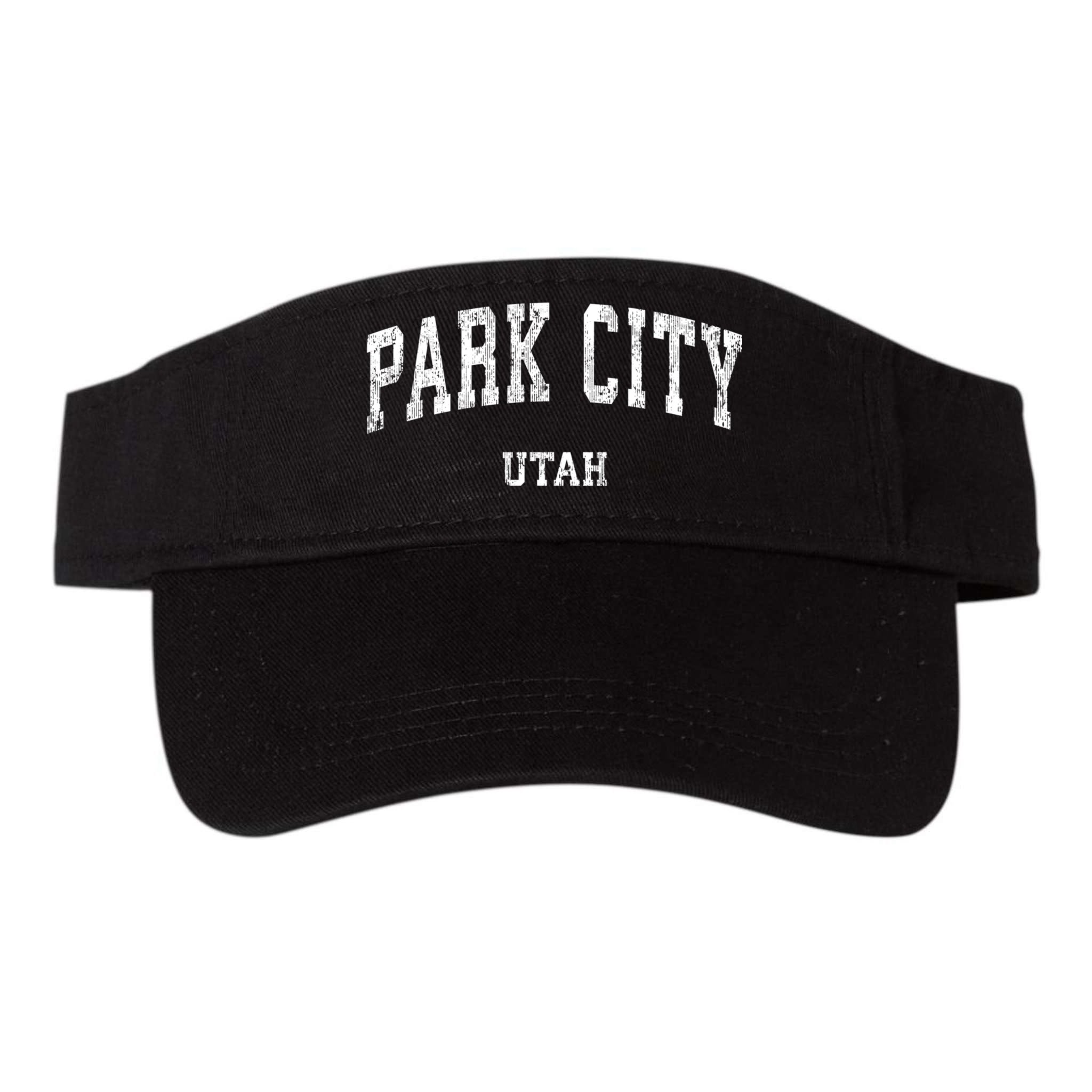 Park City Utah Ut Vintage Varsity Sports Visor