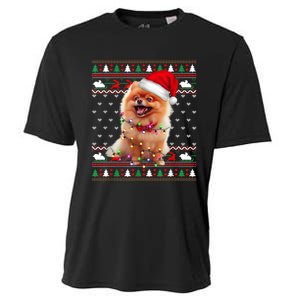 Pomeranian Christmas Ugly Sweater Funny Dog Lover Xmas Cooling Performance Crew T-Shirt