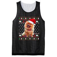 Pomeranian Christmas Ugly Sweater Funny Dog Lover Xmas Mesh Reversible Basketball Jersey Tank