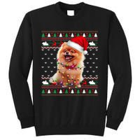 Pomeranian Christmas Ugly Sweater Funny Dog Lover Xmas Tall Sweatshirt