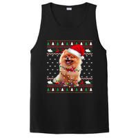 Pomeranian Christmas Ugly Sweater Funny Dog Lover Xmas PosiCharge Competitor Tank