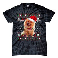 Pomeranian Christmas Ugly Sweater Funny Dog Lover Xmas Tie-Dye T-Shirt